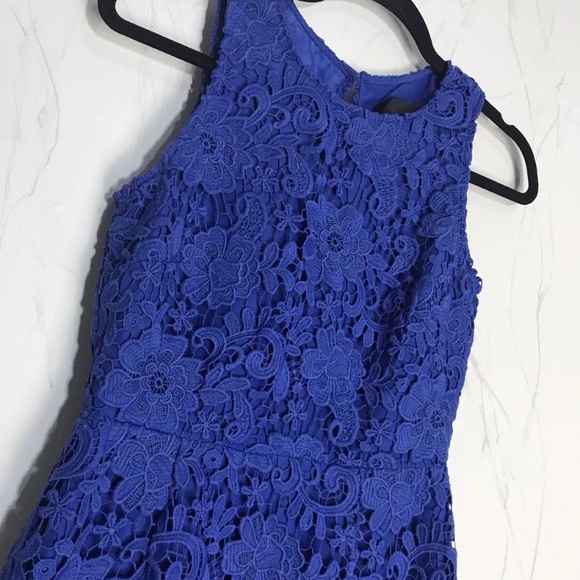 NWT J Crew Sleeveless Floral Lace Dress - Picture 2 of 7